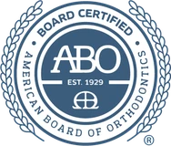 Board certified, American Board of Orthodontics